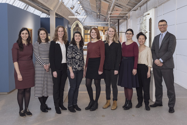 Villum International Postdocs with chair of VILLUM FONDEN, Jens Kann-Rasmussen. Photo: Thomas Frandsen